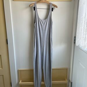Smash + Tess Classic Grey/Blue Striped Romper